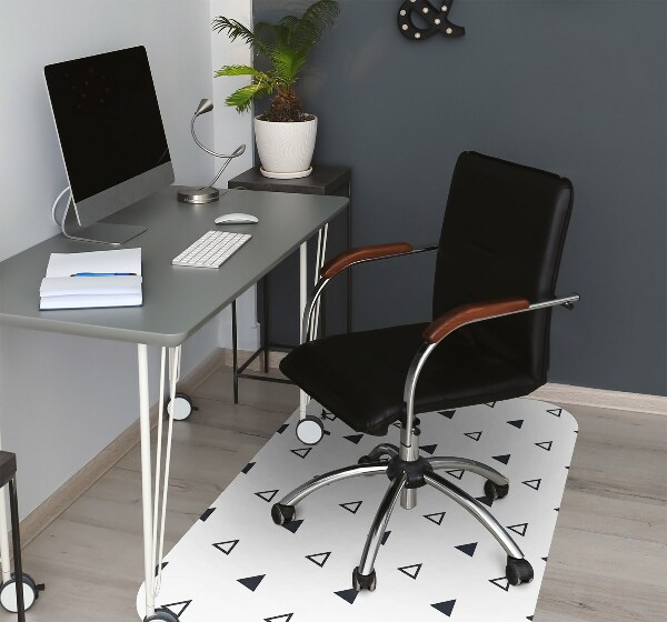 Tapis de chaise de bureau Triangles