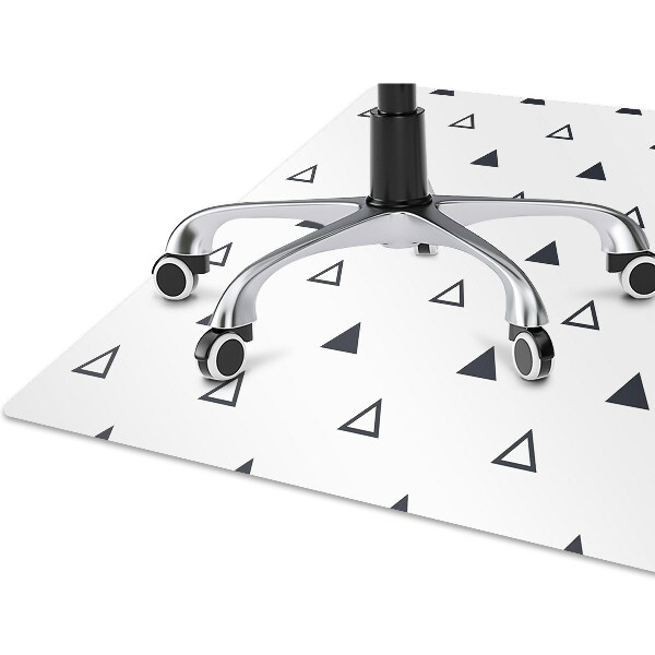 Tapis de chaise de bureau Triangles