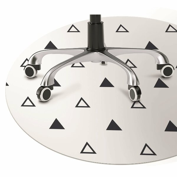 Tapis de chaise de bureau Triangles