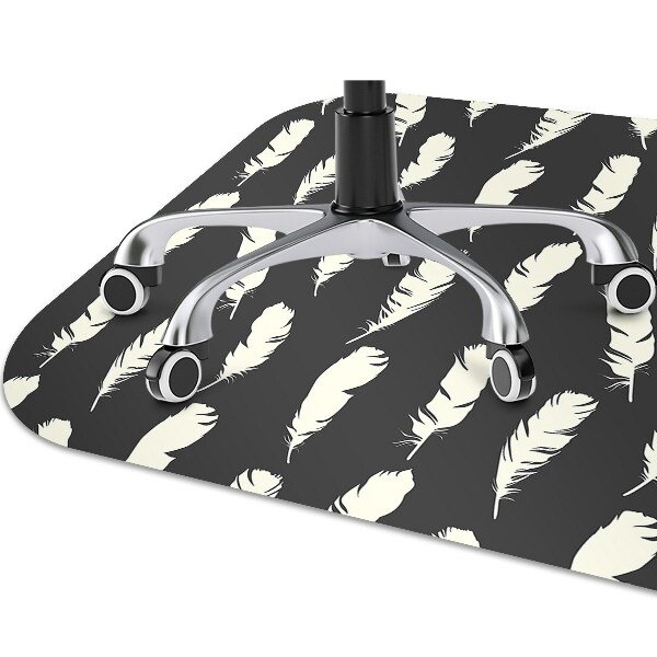 Tapis bureau Plumes blanches