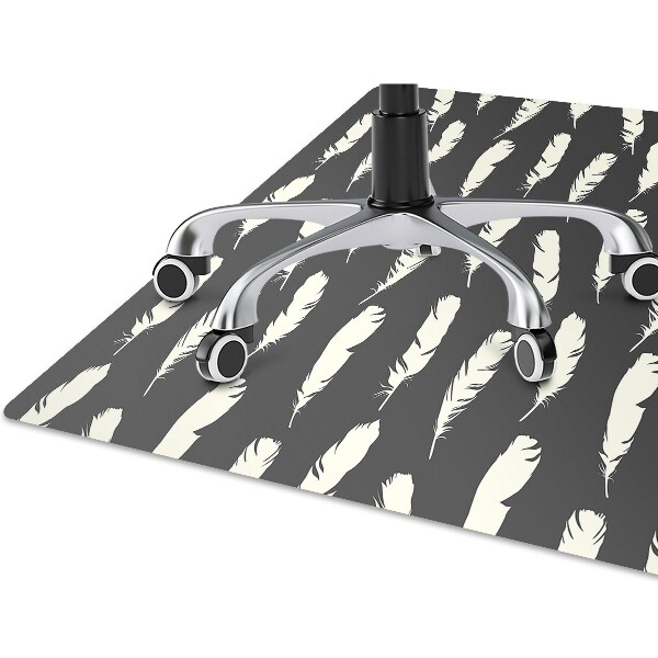 Tapis bureau Plumes blanches