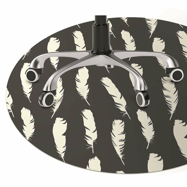 Tapis bureau Plumes blanches