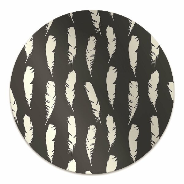 Tapis bureau Plumes blanches