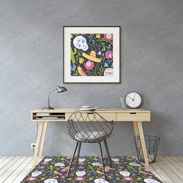 Tapis protection sol Motifs mexicains