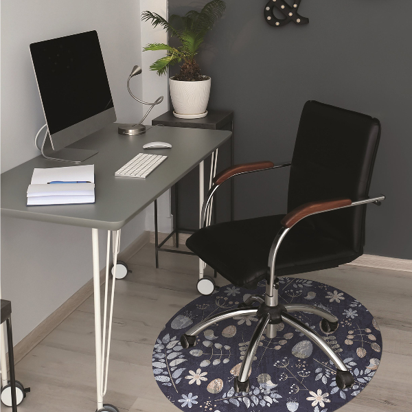 Tapis de chaise Feuilles scandinaves