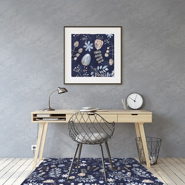 Tapis de chaise Feuilles scandinaves
