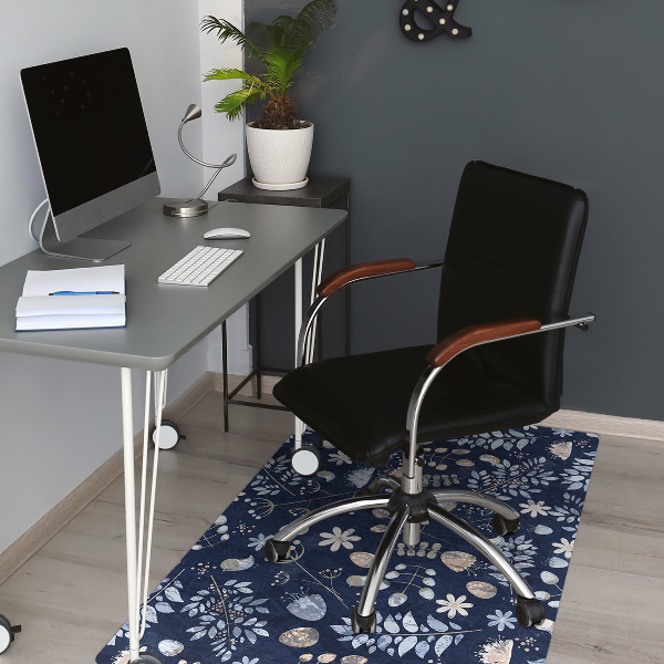 Tapis de chaise Feuilles scandinaves