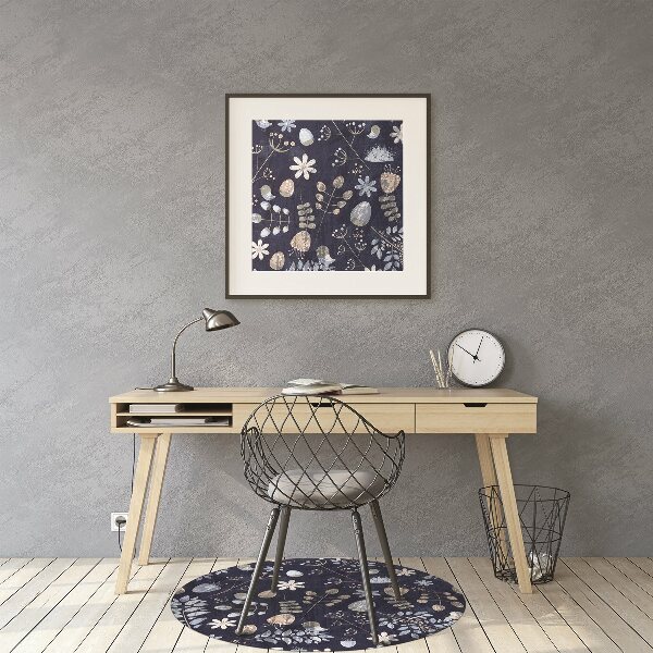 Tapis de chaise Feuilles scandinaves