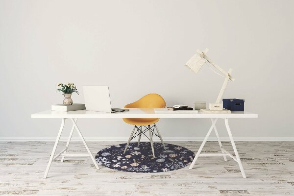 Tapis de chaise Feuilles scandinaves