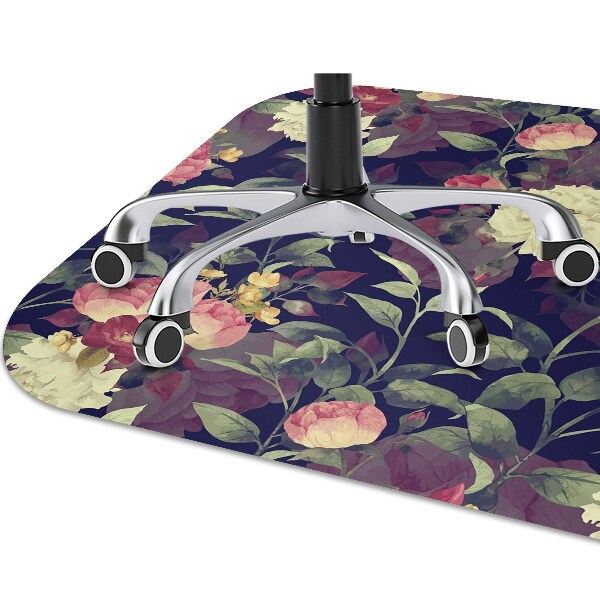 Tapis pour chaise de bureau Fleurs vintage