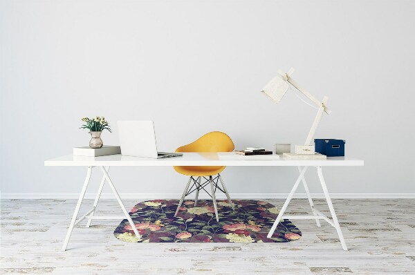 Tapis pour chaise de bureau Fleurs vintage