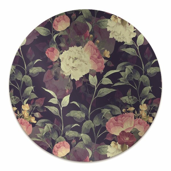 Tapis pour chaise de bureau Fleurs vintage