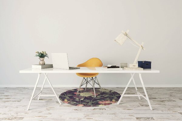 Tapis pour chaise de bureau Fleurs vintage