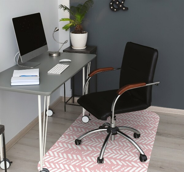 Tapis pour chaise de bureau Chodèle rose