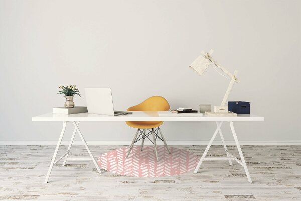 Tapis pour chaise de bureau Chodèle rose
