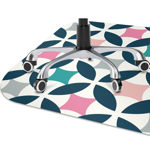 Tapis de chaise Modèle rétro pastel