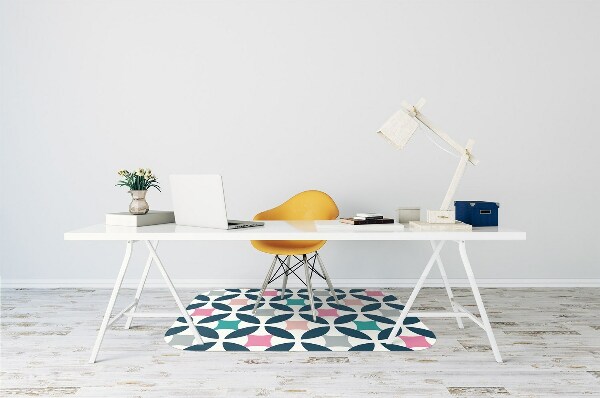 Tapis de chaise Modèle rétro pastel