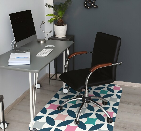 Tapis de chaise Modèle rétro pastel
