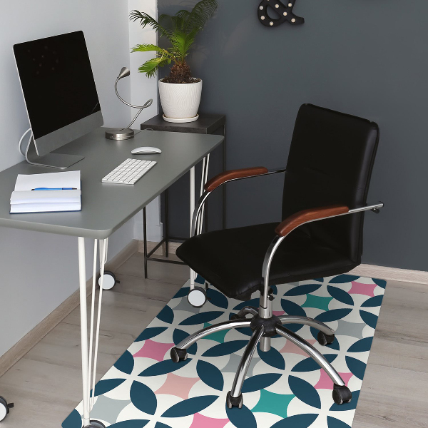 Tapis de chaise Modèle rétro pastel
