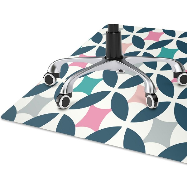 Tapis de chaise Modèle rétro pastel