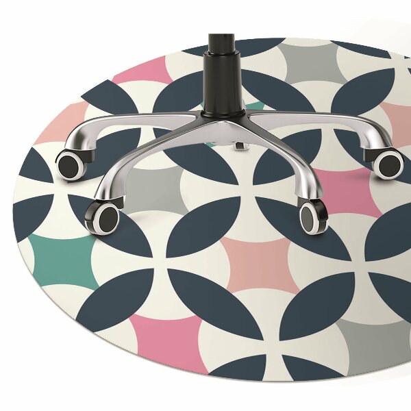 Tapis de chaise Modèle rétro pastel