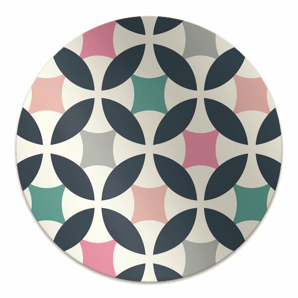 Tapis de chaise Modèle rétro pastel