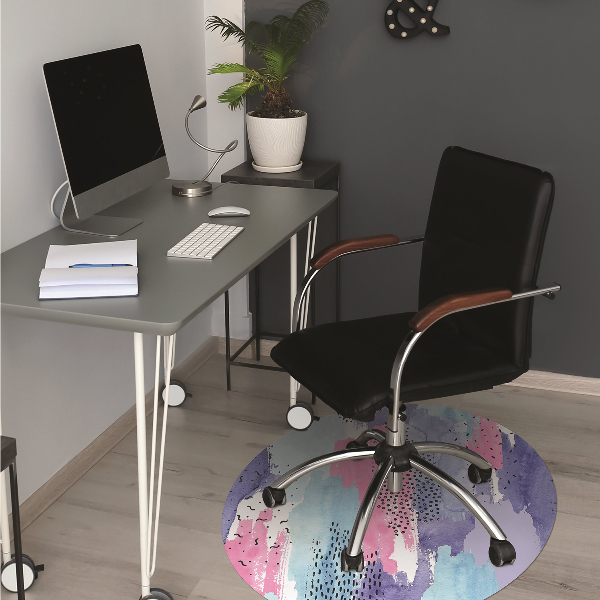Tapis protection sol Aquarelle d'abstraction
