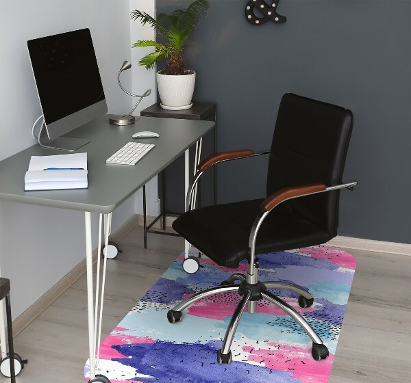 Tapis protection sol Aquarelle d'abstraction