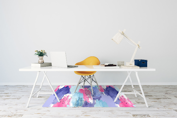 Tapis protection sol Aquarelle d'abstraction