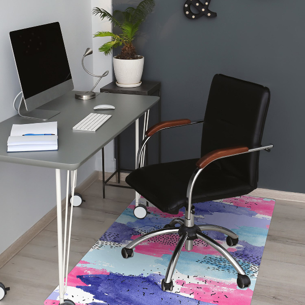 Tapis protection sol Aquarelle d'abstraction