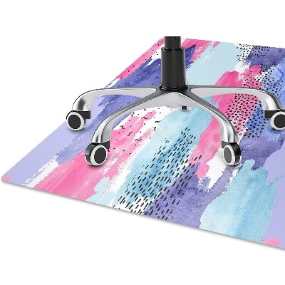 Tapis protection sol Aquarelle d'abstraction