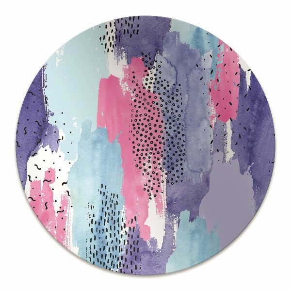 Tapis protection sol Aquarelle d'abstraction