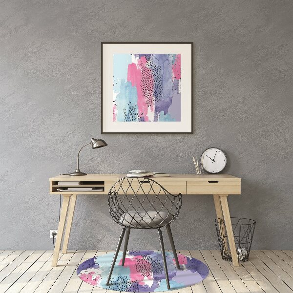 Tapis protection sol Aquarelle d'abstraction