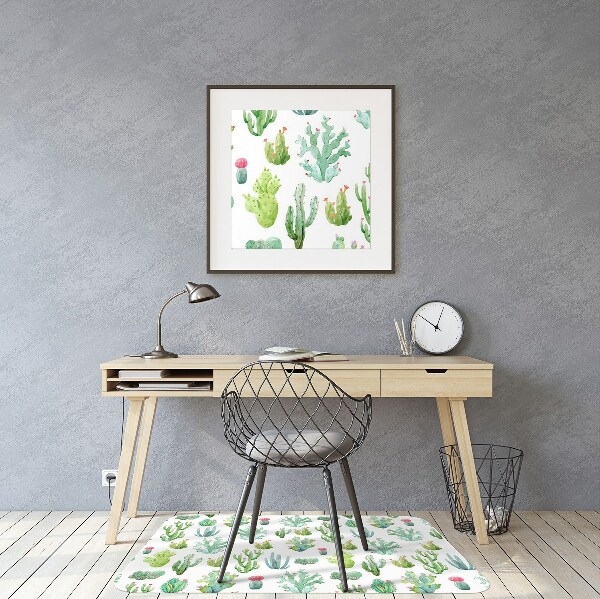 Tapis de chaise Petits cactus