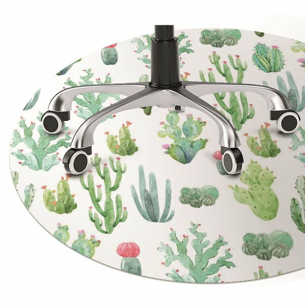 Tapis de chaise Petits cactus