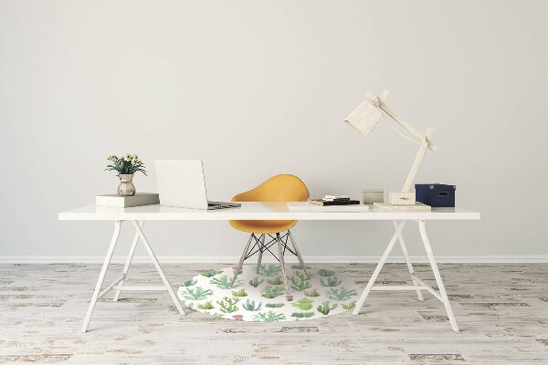 Tapis de chaise Petits cactus