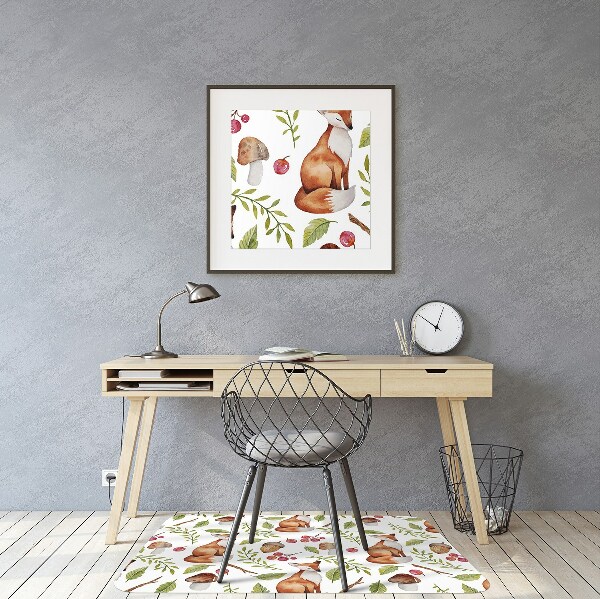 Tapis protège sol Fruits Fox et Forêt