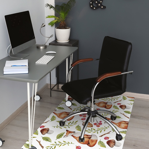 Tapis protège sol Fruits Fox et Forêt