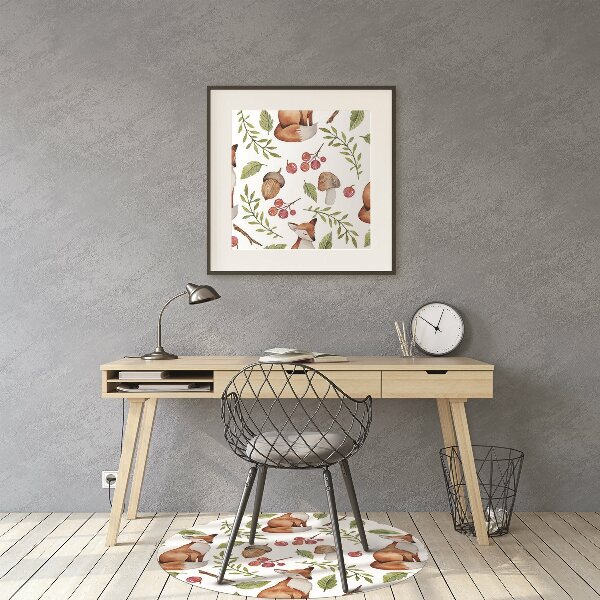 Tapis protège sol Fruits Fox et Forêt