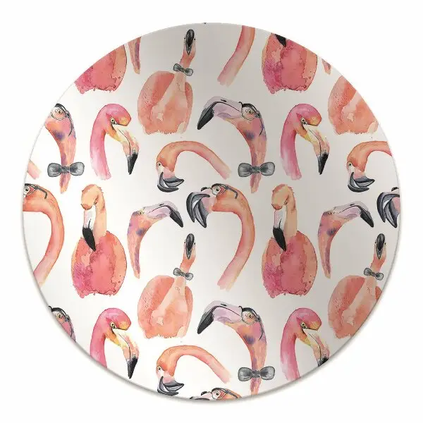 Tapis protège sol Flamingos fous