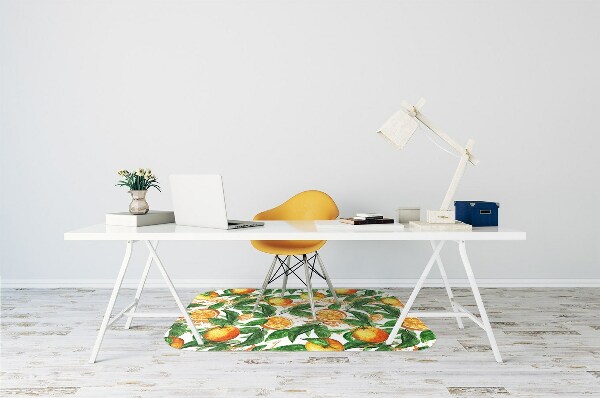 Tapis pour chaise de bureau Des oranges