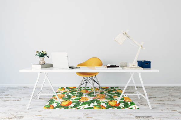Tapis pour chaise de bureau Des oranges