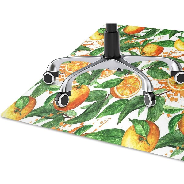 Tapis pour chaise de bureau Des oranges