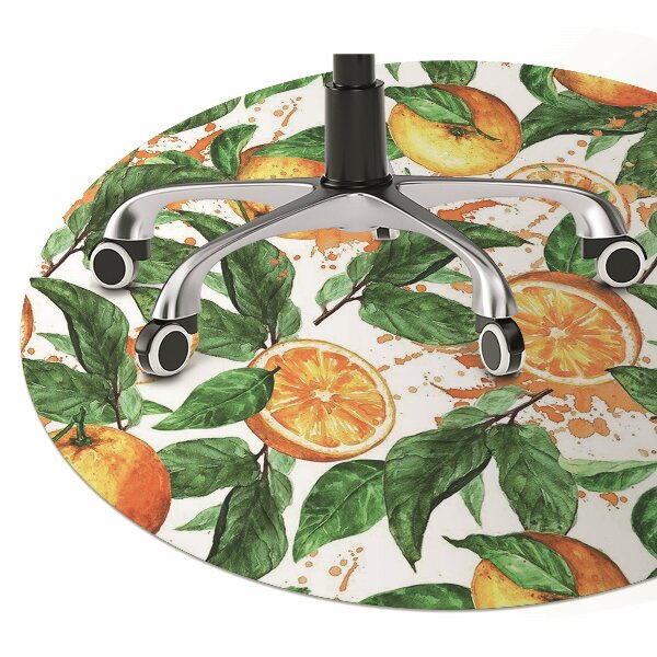Tapis pour chaise de bureau Des oranges