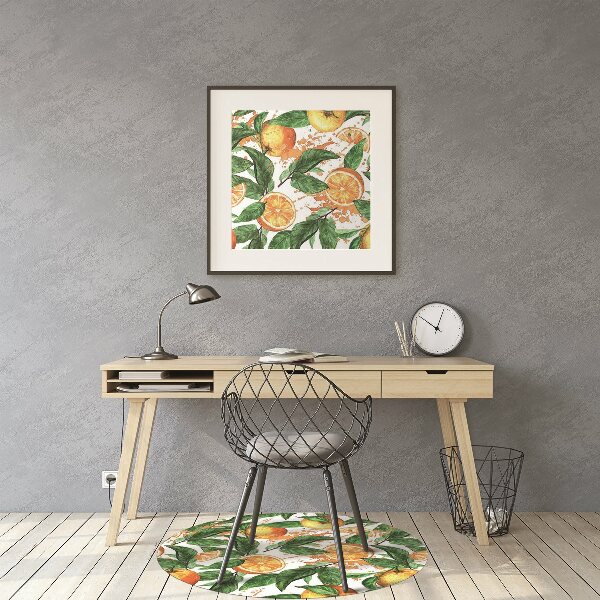 Tapis pour chaise de bureau Des oranges