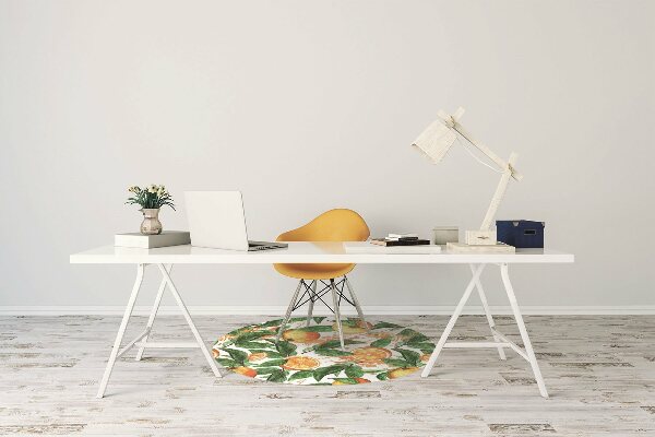 Tapis pour chaise de bureau Des oranges