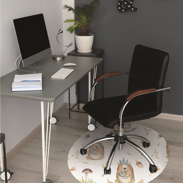 Tapis de chaise Ours en peluche indien