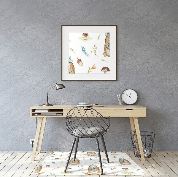 Tapis de chaise Ours en peluche indien