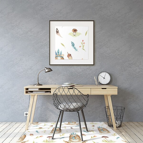 Tapis de chaise Ours en peluche indien