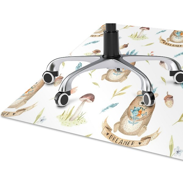 Tapis de chaise Ours en peluche indien